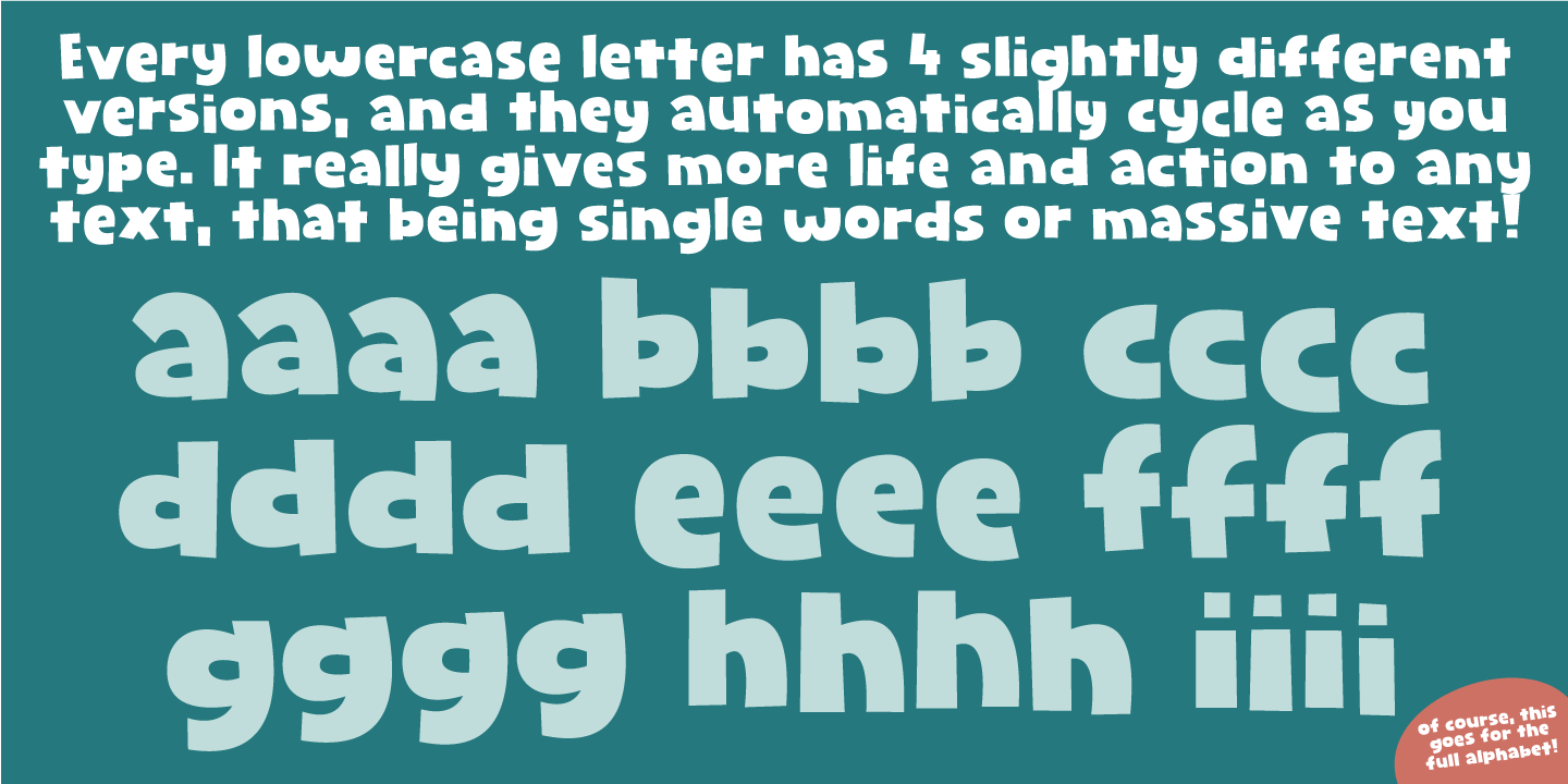 Spatchers Italic Font preview